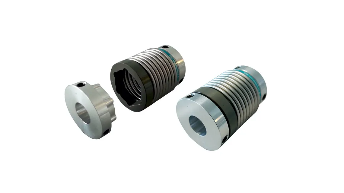 Kb 1 P är en metallbälgkoppling från KBK med axeldiameter 3 - 25 mm och momentområde 0,5 - 10Nm